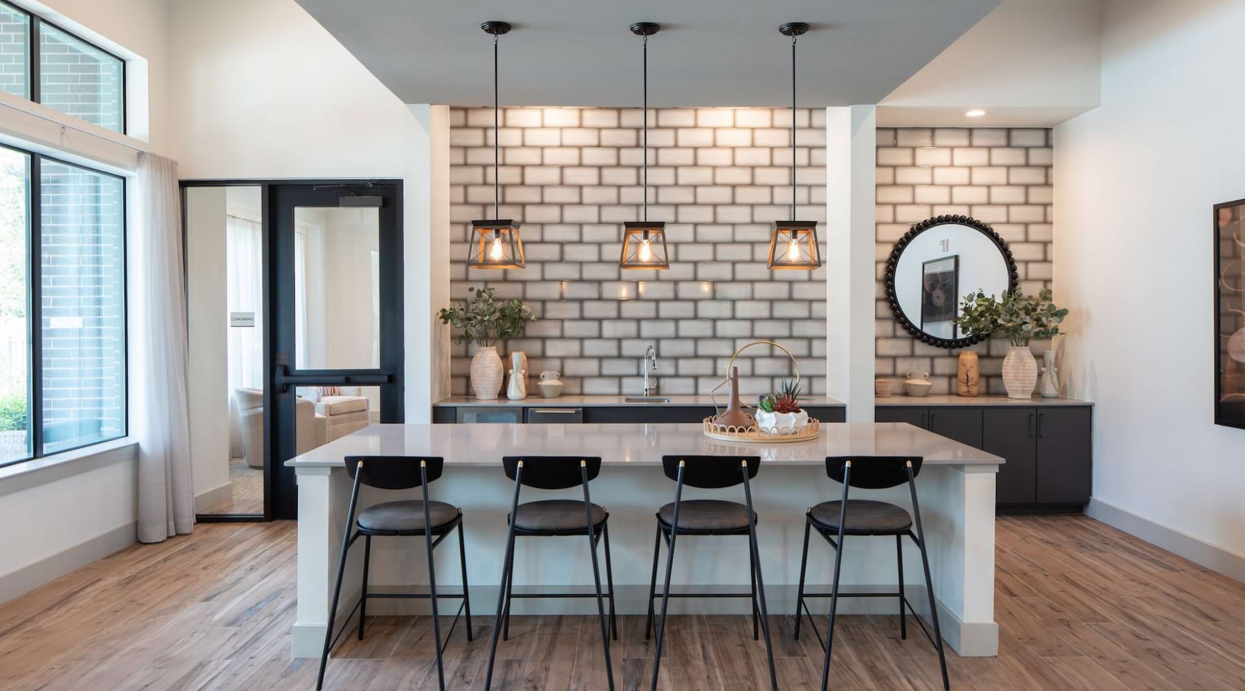 kitchen in clubhouse
